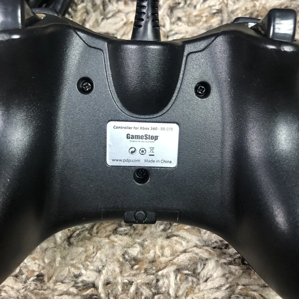 GameStop Xbox 360 Controller BB-070 - Black - No USB Adapter